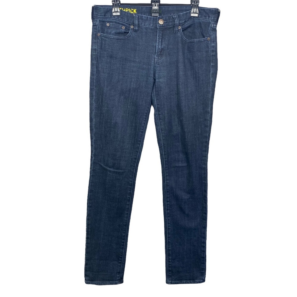 J-Crew Dark Blue Toothpick Jeans size | 29, Inseam 31